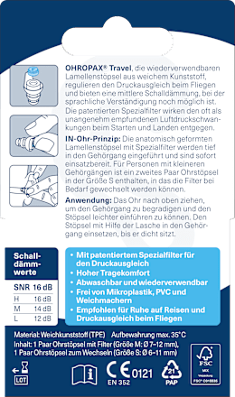 Ohrstöpsel Travel, 2 St Ohropax