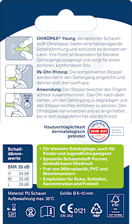 Ohrstöpsel Young, 8 St Ohropax