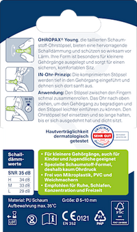 Ohrstöpsel Young, 8 St Ohropax