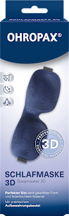 Schlafmaske 3D blau, 1 St