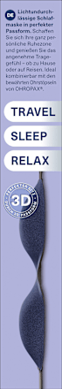 Schlafmaske 3D blau, 1 St