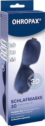 Schlafmaske 3D blau, 1 St