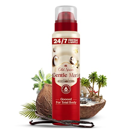 Bodyspray Gentle Man´s Coconut & Vanilla, 140 ml