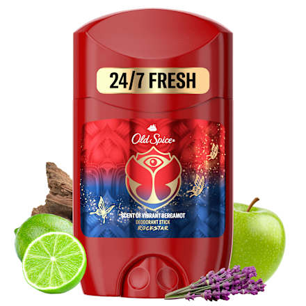 Deostick Rockstar, geur van levendige bergamot, 50 ml