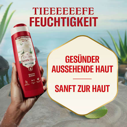 Duschgel Gentle Man´s Aloe + Rain 3in1, 400 ml