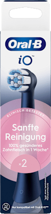 Aufsteckbürste iO Sanfte Reinigung schwarz, 2 St Oral-B
