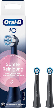 Aufsteckbürste iO Sanfte Reinigung schwarz, 2 St Oral-B