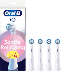 iO Gentle Cleaning borstelkop wit, 4 stuks