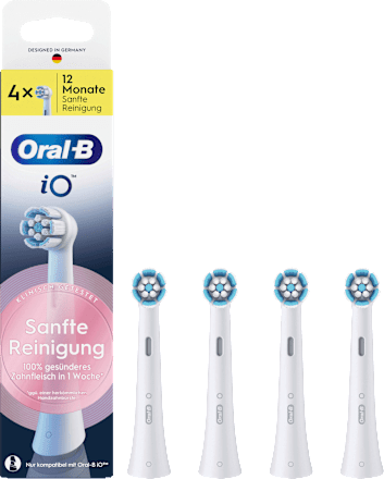 Aufsteckbürste iO Sanfte Reinigung weiß, 4 St
