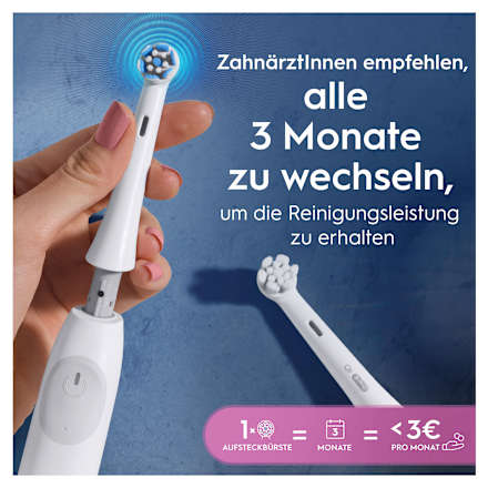 Aufsteckbürste iO Sanfte Reinigung weiß, 4 St