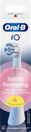 iO Gentle Cleaning borstelkop wit, 4 stuks