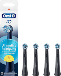 iO Ultimate Cleaning borstelkop, zwart, 4 stuks