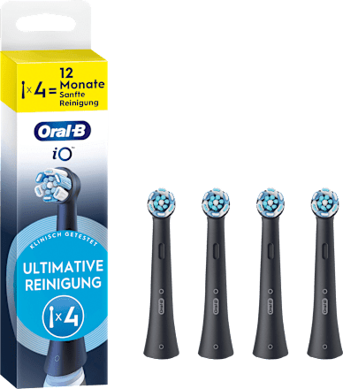 Aufsteckbürste iO Ultimative Reinigung schwarz, 4 St