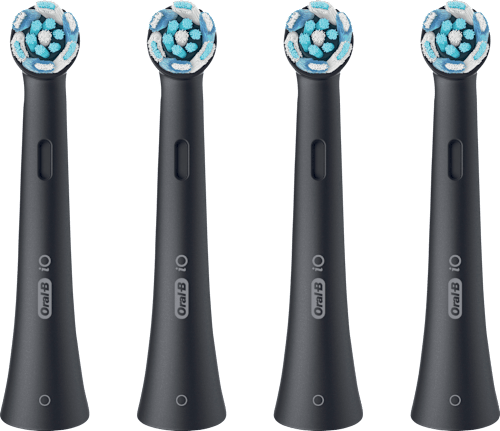 iO Ultimate Cleaning borstelkop, zwart, 4 stuks