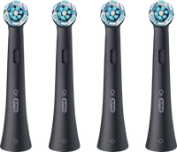 iO Ultimate Cleaning borstelkop, zwart, 4 stuks