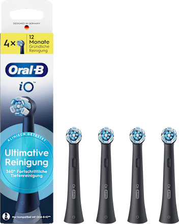 Aufsteckbürste iO Ultimative Reinigung schwarz, 4 St
