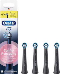 Aufsteckbürsten iO Sanfte Reinigung schwarz, 4 Anzahl