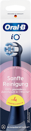 Aufsteckbürsten iO Sanfte Reinigung schwarz, 4 St