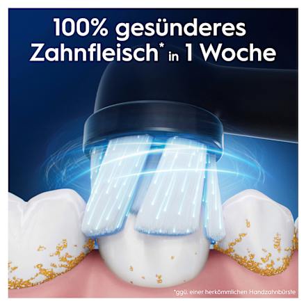 Aufsteckbürsten iO Sanfte Reinigung schwarz, 4 Anzahl