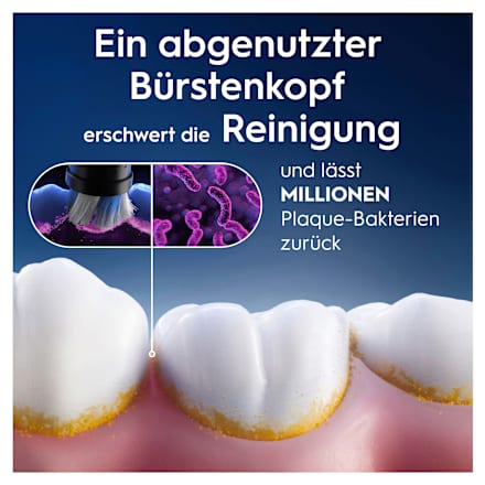 Aufsteckbürsten iO Sanfte Reinigung schwarz, 4 Anzahl