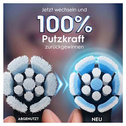 Aufsteckbürsten iO Sanfte Reinigung schwarz, 4 Anzahl
