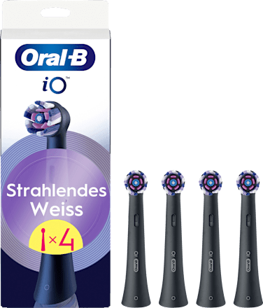Aufsteckbürsten iO strahlendes Weiss, schwarz, 4 St