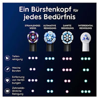 Aufsteckbürsten iO strahlendes Weiss, schwarz, 4 St