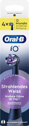 Aufsteckbürsten iO strahlendes Weiss, schwarz, 4 St