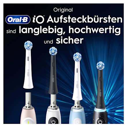 Aufsteckbürsten iO Ultimative Reinigung, schwarz, 6 St