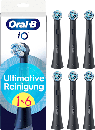 Aufsteckbürsten iO Ultimative Reinigung, schwarz, 6 St
