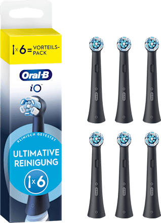 Aufsteckbürsten iO Ultimative Reinigung, schwarz, 6 St