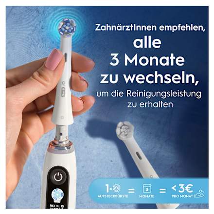 Aufsteckbürsten iO Ultimative Reinigung, weiß, 6 St