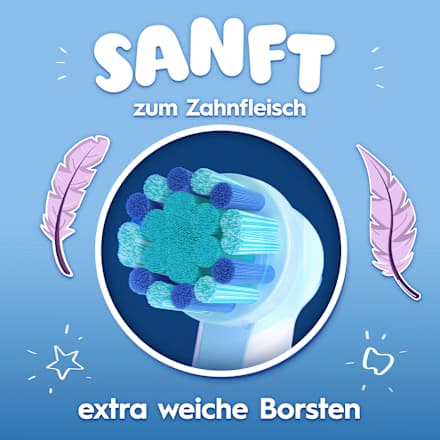 Aufsteckbürsten Kinder Frozen, ab 3 Jahren, extra weich, 8 St