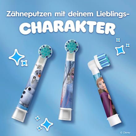 Aufsteckbürsten Kinder Frozen, ab 3 Jahren, extra weich, 8 St