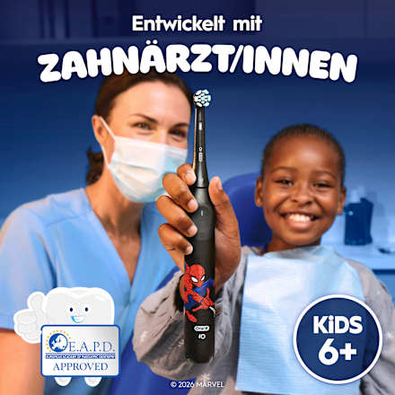 Aufsteckbürsten Kinder iO Spiderman Sanfte Reinigung, ab 6 Jahren, 2 St