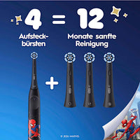 Aufsteckbürsten Kinder iO Spiderman Sanfte Reinigung, ab 6 Jahren, 2 St