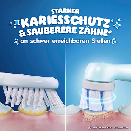 Aufsteckbürsten Kinder iO Stitch Sanfte Reinigung, ab 6 Jahren, 2 St