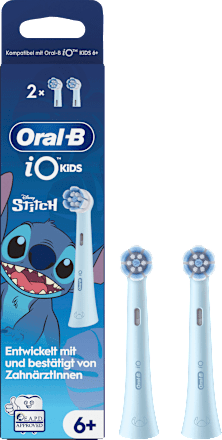 Aufsteckbürsten Kinder iO Stitch Sanfte Reinigung, ab 6 Jahren, 2 St