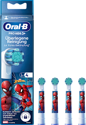 Aufsteckbürsten Kinder PRO Spiderman, ab 3 Jahren, 4 St Oral-B