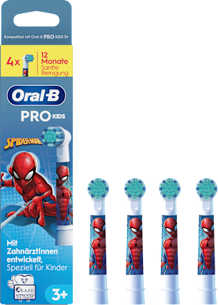 Aufsteckbürsten Kinder PRO Spiderman, ab 3 Jahren, 4 St