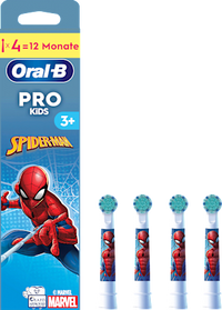 Aufsteckbürsten Kinder PRO Spiderman, ab 3 Jahren, 4 St