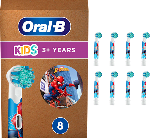 Aufsteckbürsten Kinder Spiderman, ab 3 Jahren, extra weich, 8 St