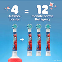 Aufsteckbürsten Kinder Spiderman, ab 3 Jahren, extra weich, 10 St