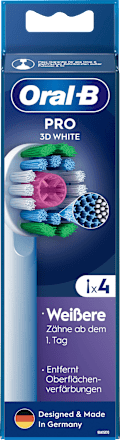 Aufsteckbürsten PRO 3D White, 4 St Oral-B