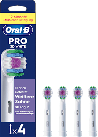 Aufsteckbürsten PRO 3D White, 4 St