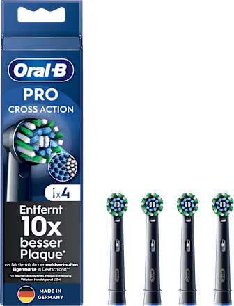 Aufsteckbürsten PRO CrossAction schwarz, 4 St Oral-B