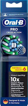 Aufsteckbürsten PRO CrossAction schwarz, 6 St Oral-B