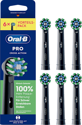 Aufsteckbürsten PRO CrossAction schwarz, 6 St