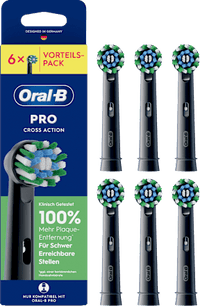 Aufsteckbürsten PRO CrossAction schwarz, 6 St