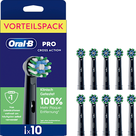 Aufsteckbürsten PRO CrossAction schwarz, 10 St